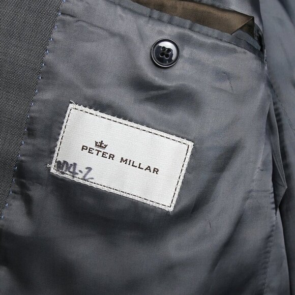 Peter Millar 100% Wool Sport Coat Blazer Tailored Jacket Men's Size 44T - Picture 6 of 12